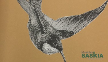 Papel pintado, colibrís ilustrados