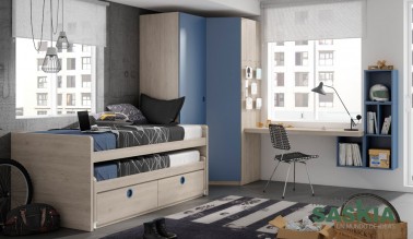 Moderno dormitorio juvenil